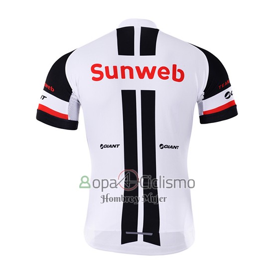Sunweb Ropa Ciclismo Culotte Corto 2017 Mangas Cortas Blanco